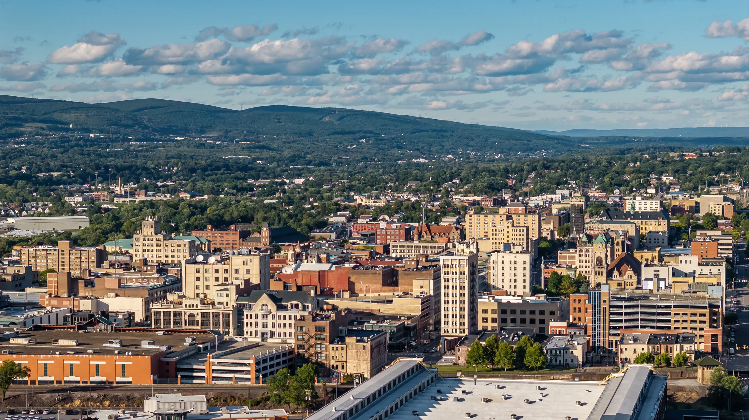 Scranton commercial buildings and low slope roofs